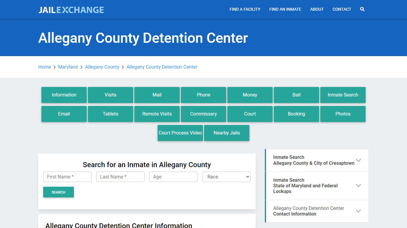 Allegany County Detention Center - Jail Exchange